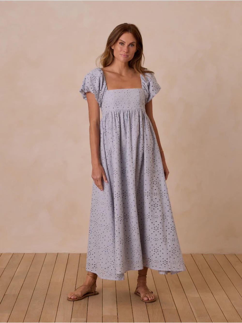 Rylee + Cru Oceane Dress Light Blue Small